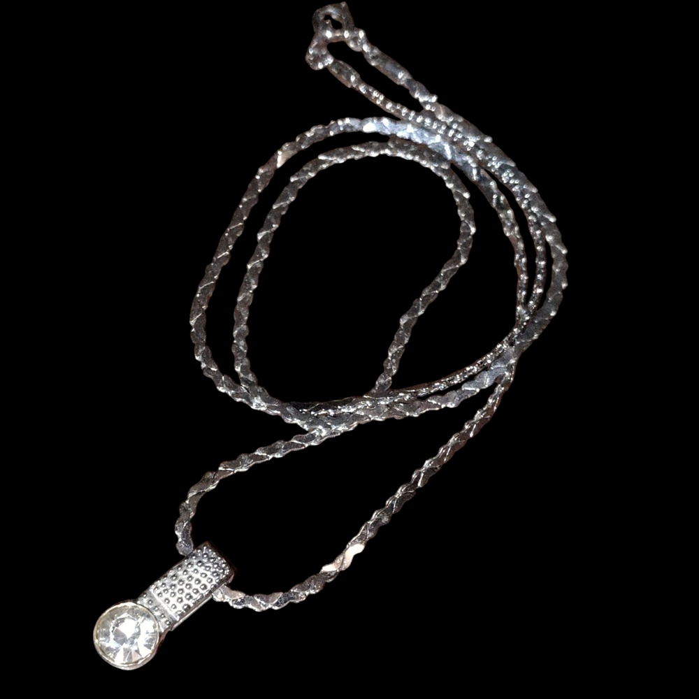 Vintage Silver Necklace with Pendant